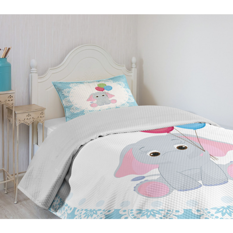 Balloons Stars Bedspread Set