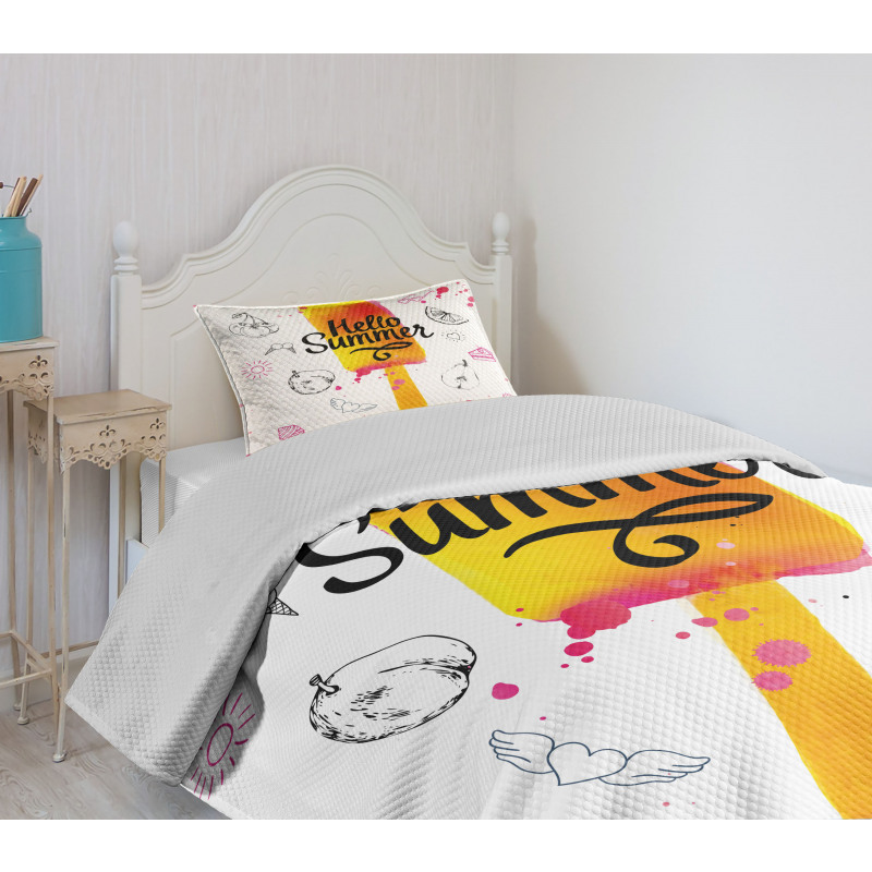 Hello Summer Bedspread Set