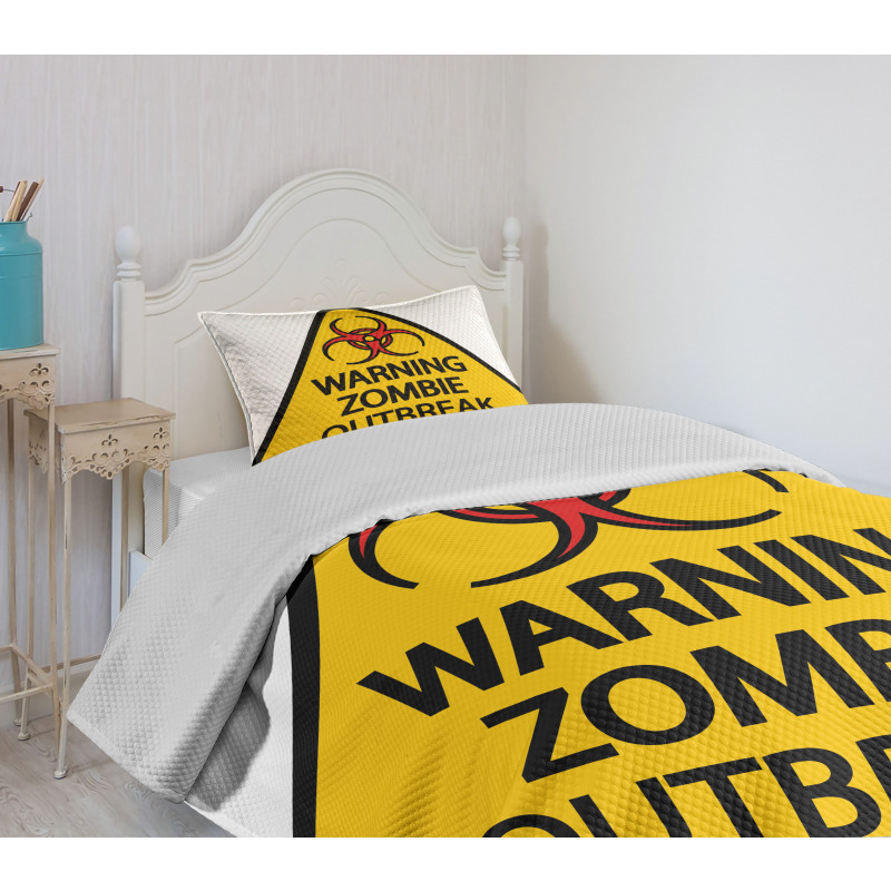 Warning Outbreak Bedspread Set