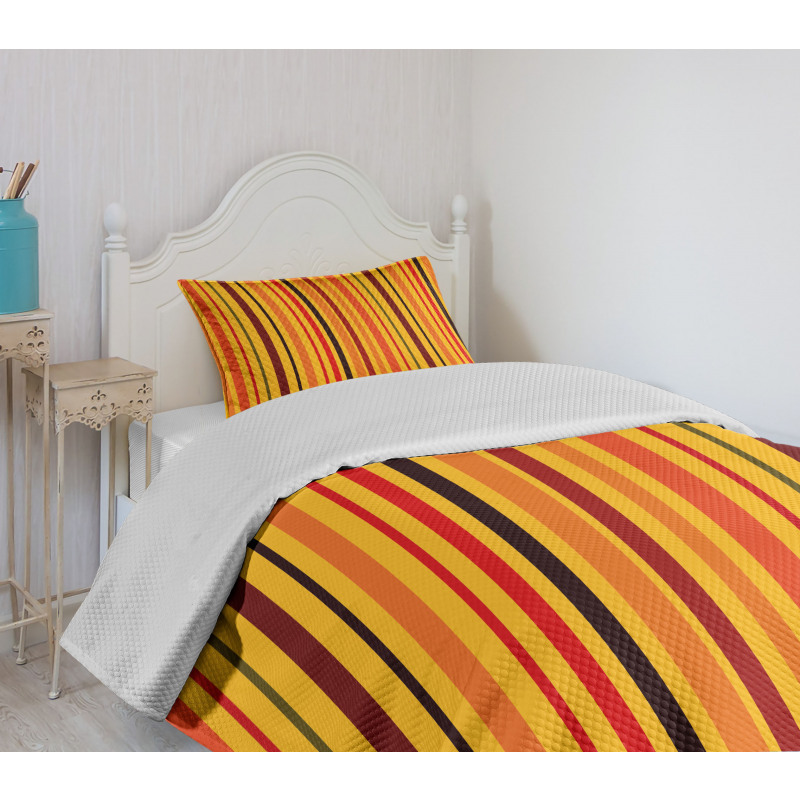 Vibrant Vertical Lines Bedspread Set