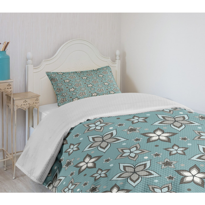 Botany Motif Bouquet Bedspread Set