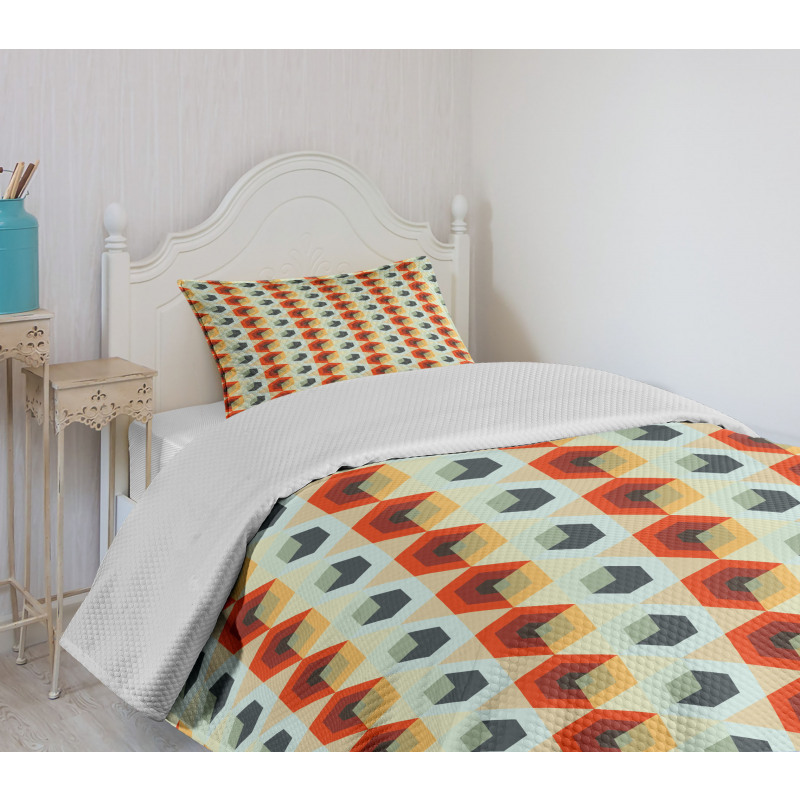 Hexagonal Comb Modern Bedspread Set