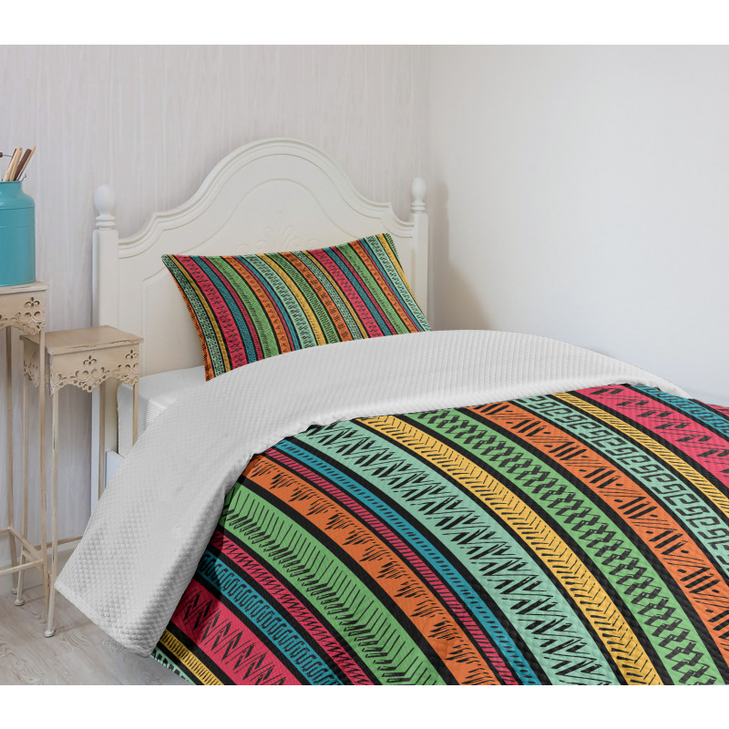 Native Borders Bedspread Set