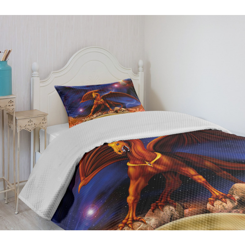 Dragon Knight Cosmos Bedspread Set