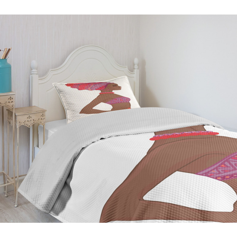 Zulu Woman Bandage Dress Bedspread Set