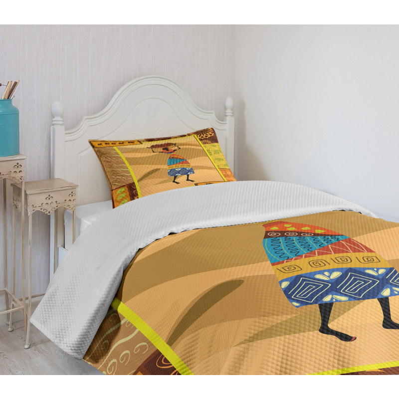 Camels Elephants Bedspread Set