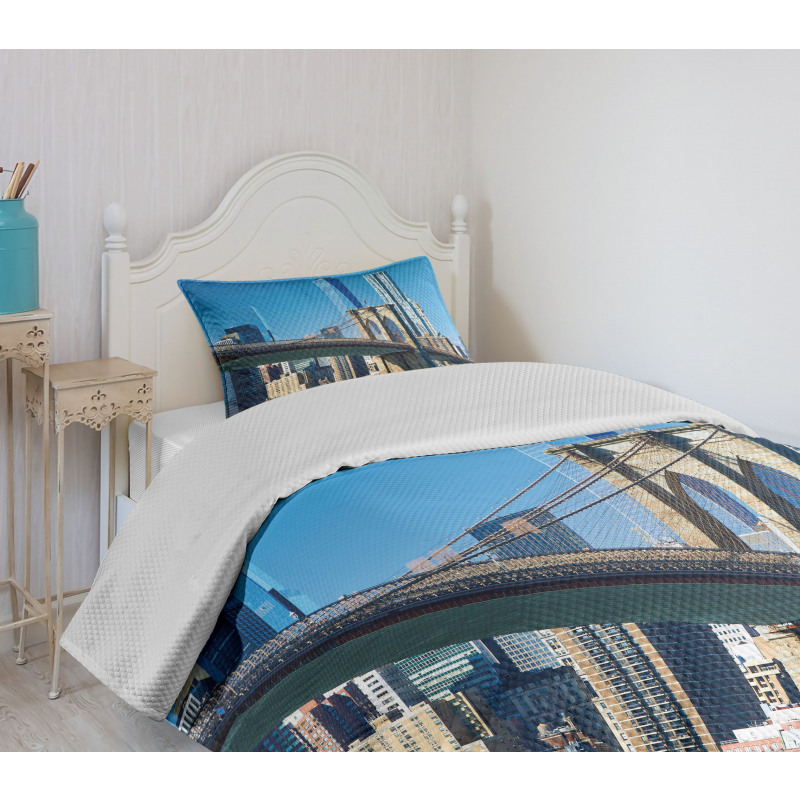 Manhattan Landmark Bedspread Set