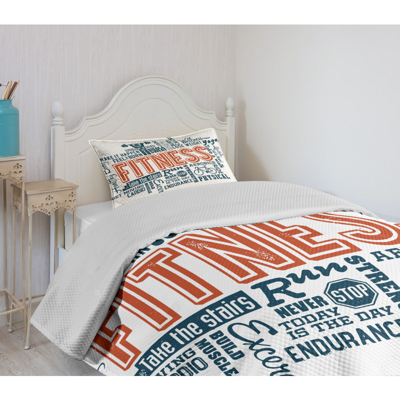 Retro Words Lifestyle Bedspread Set