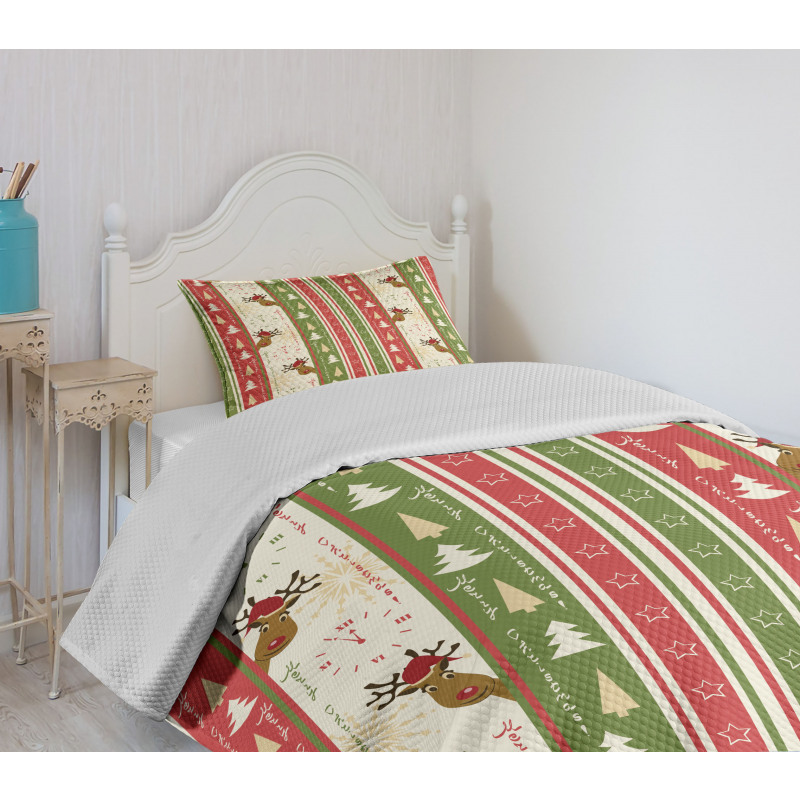 Deer Pines Borders Bedspread Set