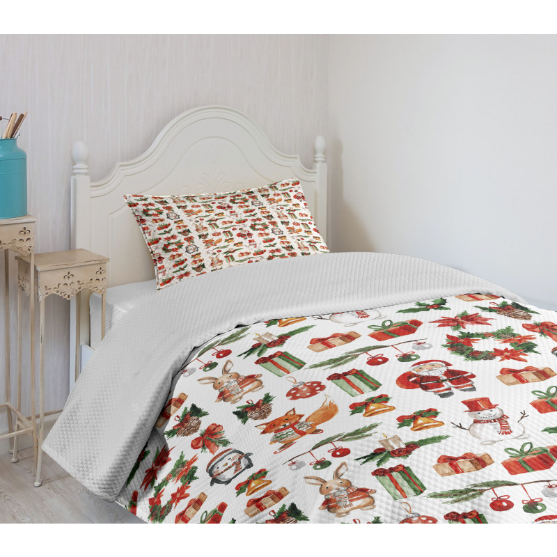 Rabbits Candles Bedspread Set