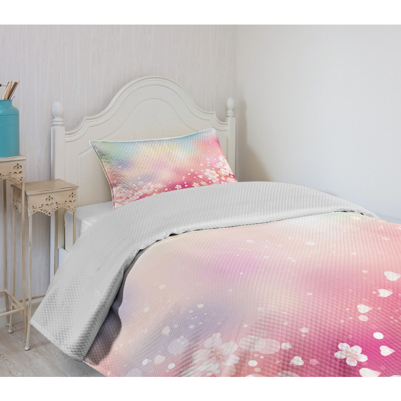 Dreamy Cherry Blossoms Bedspread Set