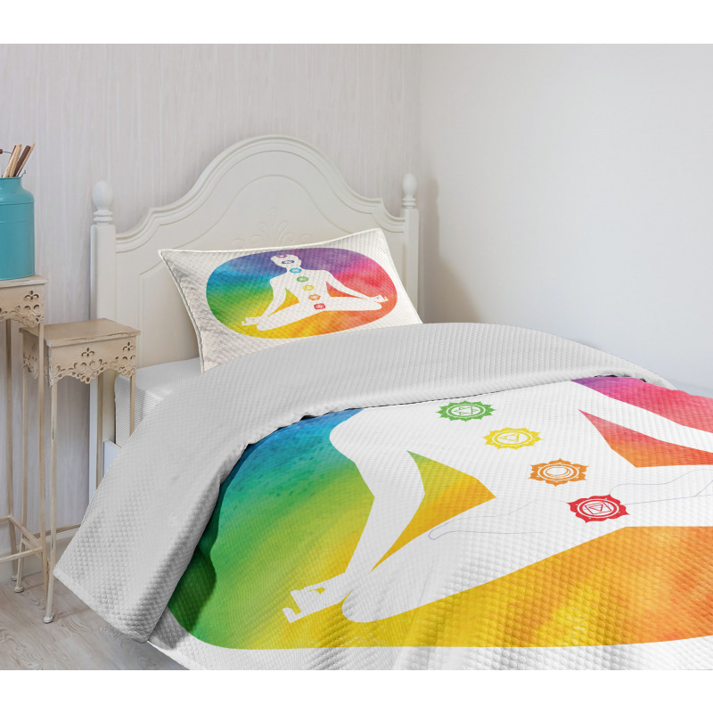 Chakra Lotus Bedspread Set