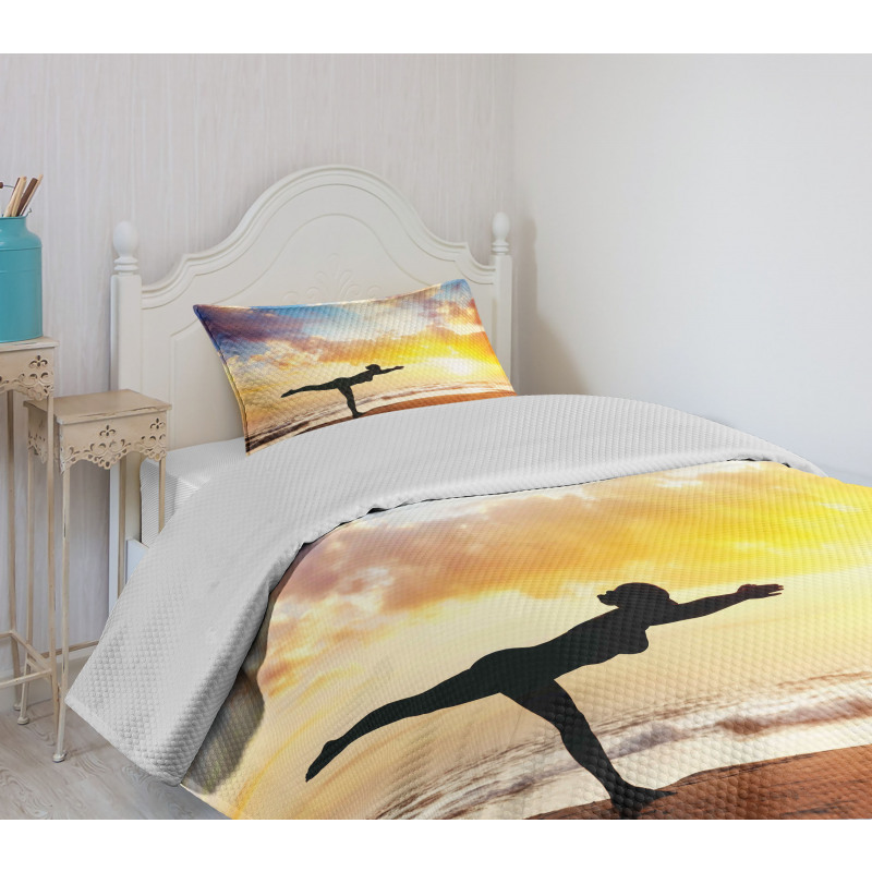 Warrior Pose Majestic Sky Bedspread Set