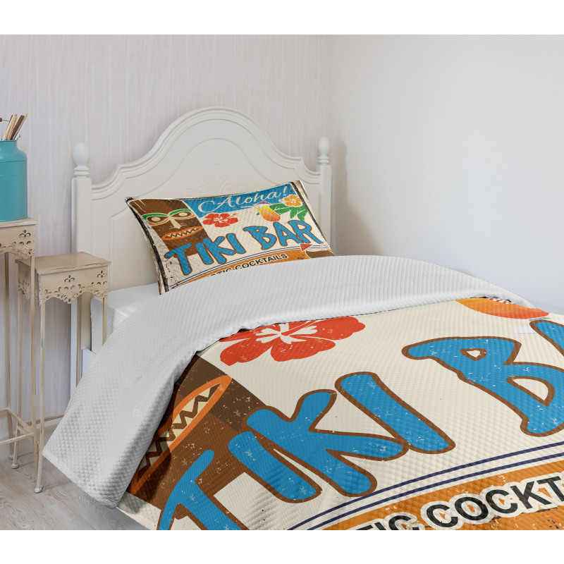 Vintage Sign Bedspread Set