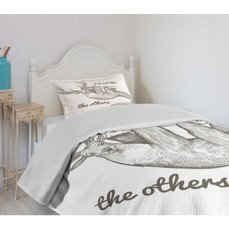 Animal Words Bedspread Set