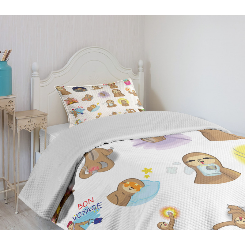 Manga Style Characters Bedspread Set