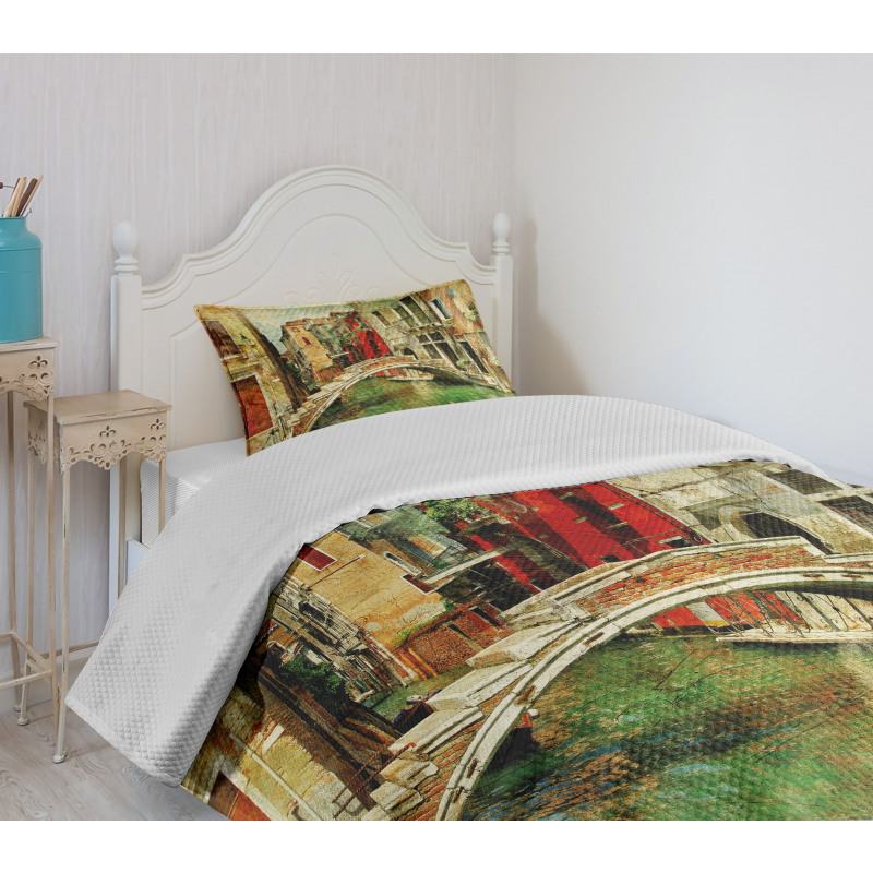 Historic Landscape Art Bedspread Set