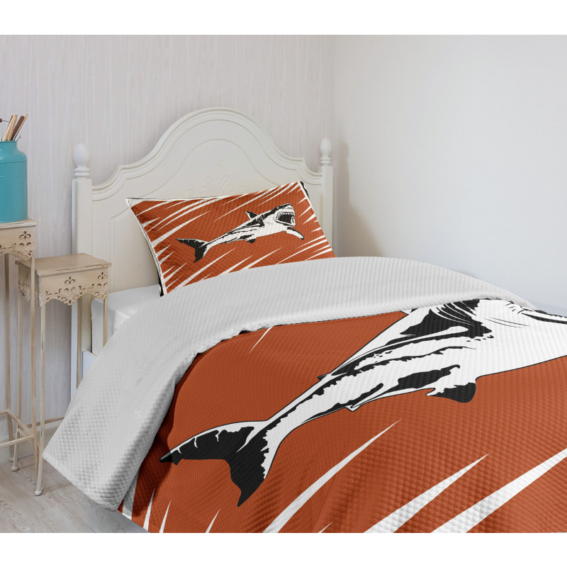 Killer Ocean Creature Bedspread Set