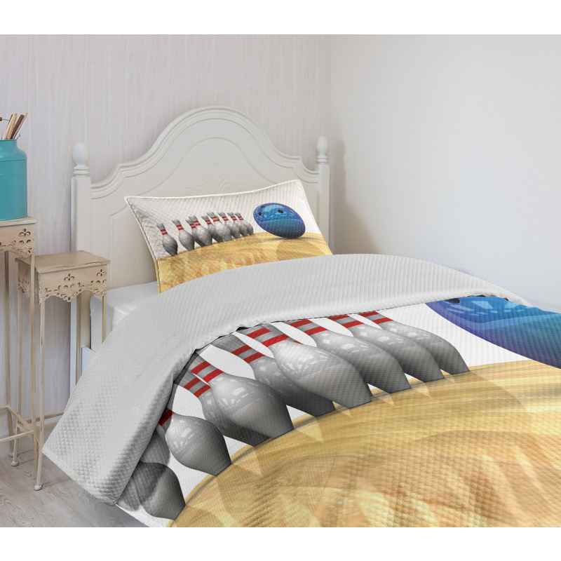 Objects on Floor Bedspread Set