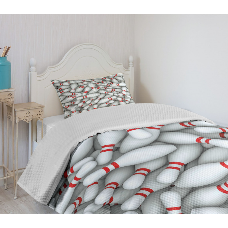 Vivid Pins Pile Bedspread Set