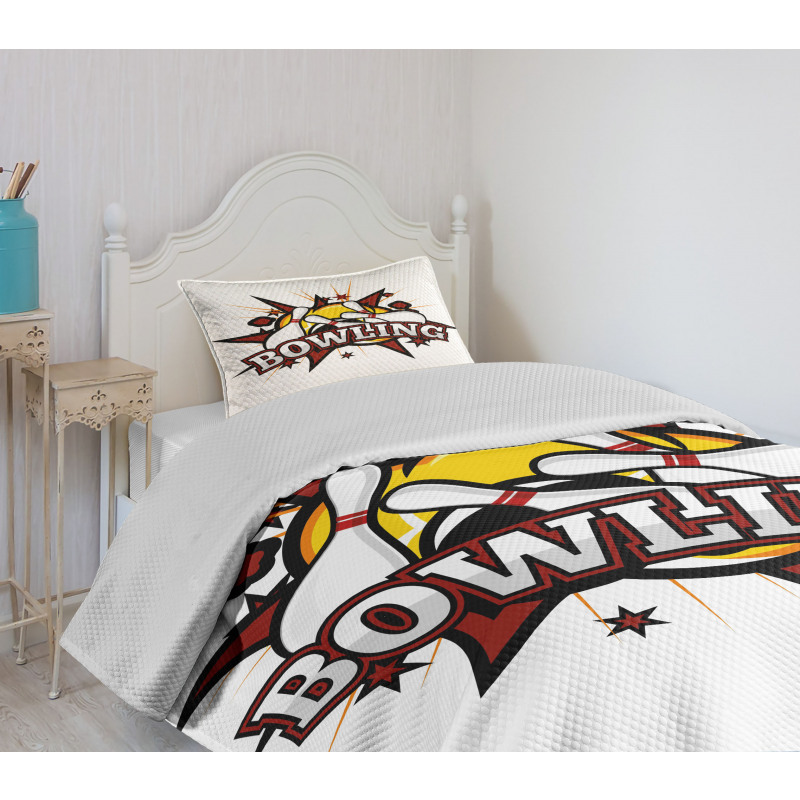 Cartoon Retro Crash Bedspread Set