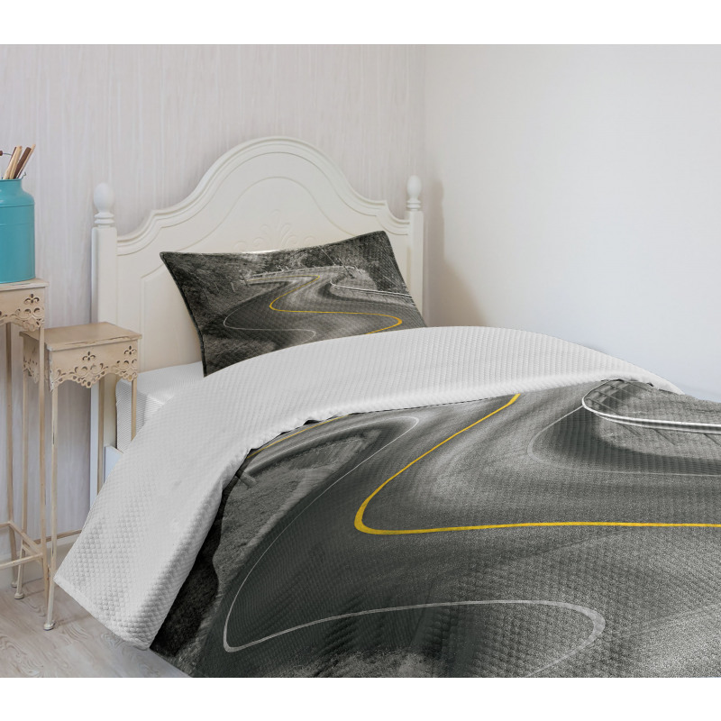 Asphalt Road Bedspread Set