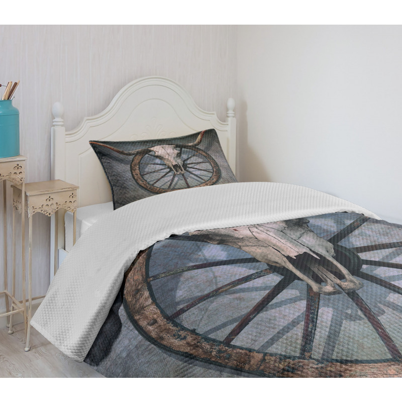 West Skull Bedspread Set