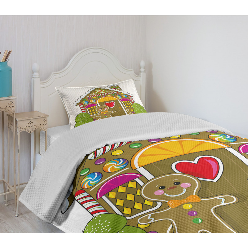 Candy House Bedspread Set