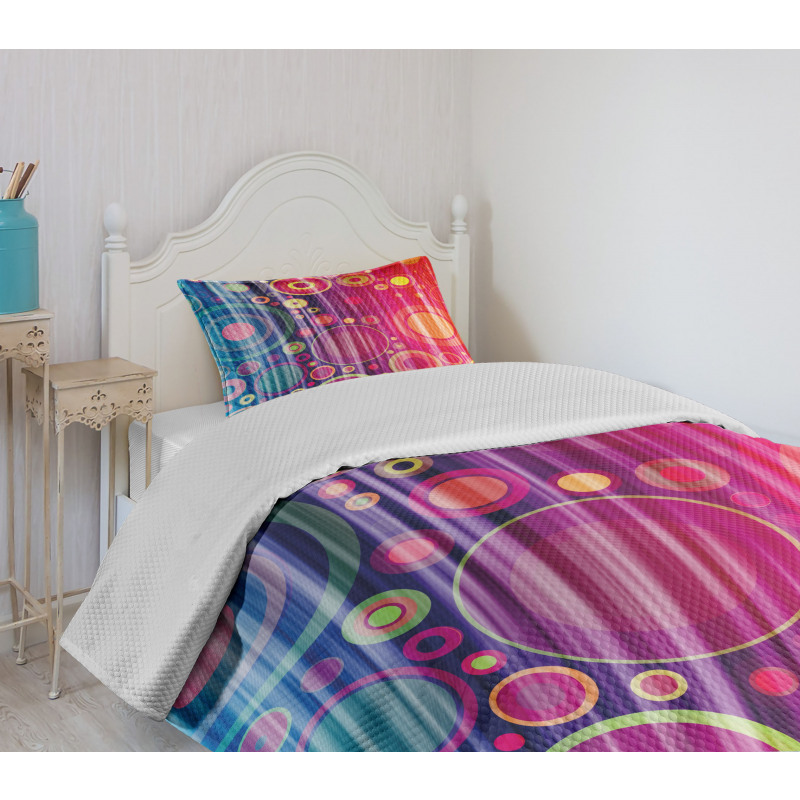 Psychedelic Modern Art Bedspread Set