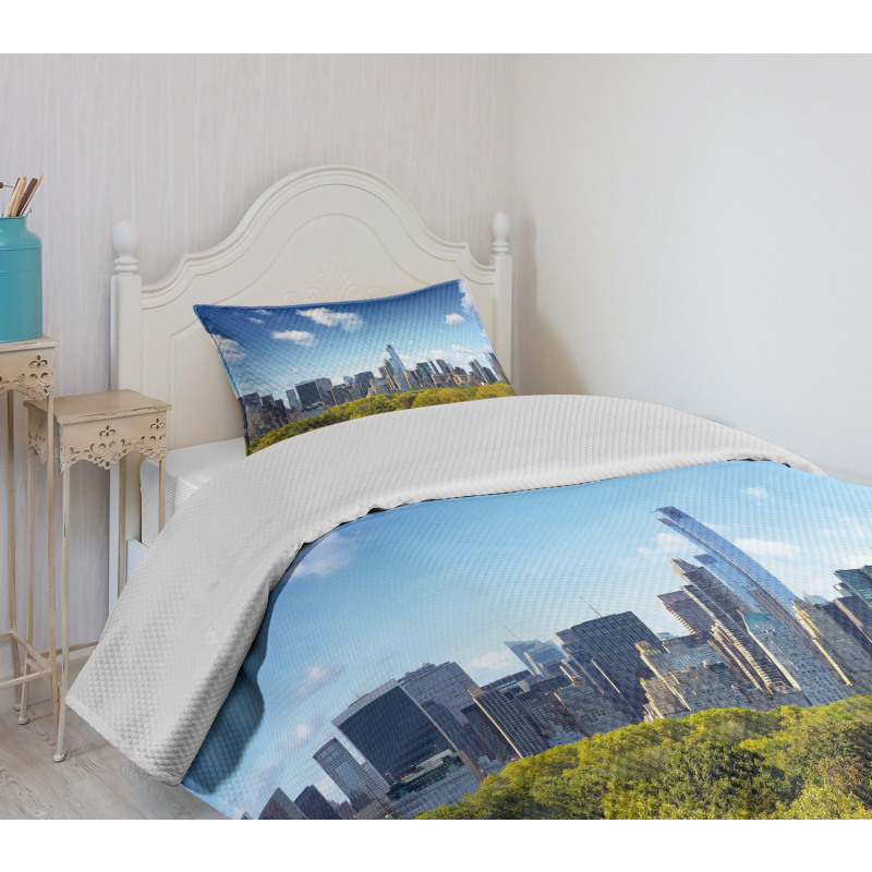 Central Park Midtown NYC Bedspread Set