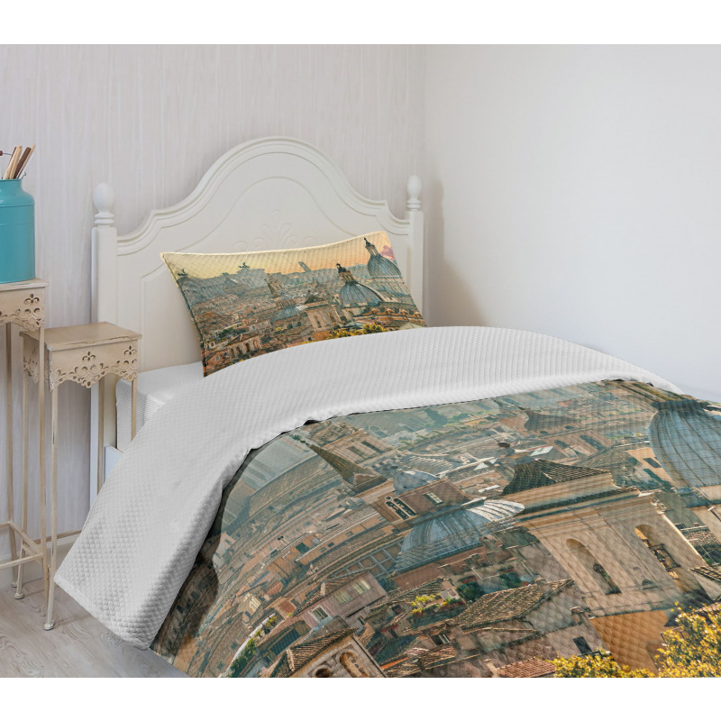 Rome Historical Landmark Bedspread Set