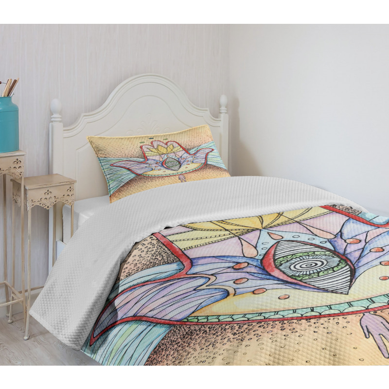 Wings Eye Mystical Bedspread Set