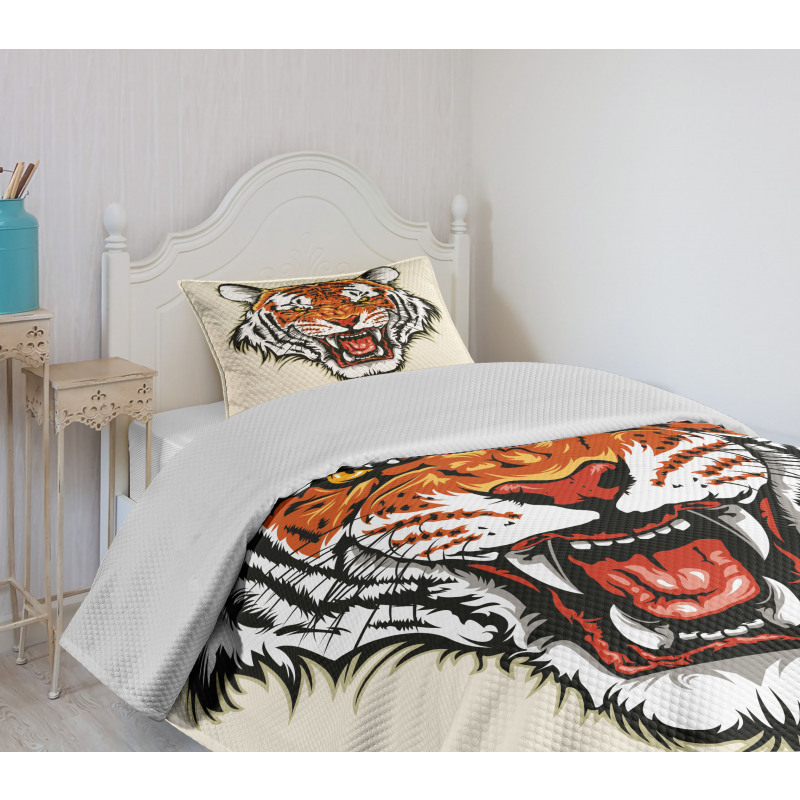 Ready to Attack in Jungle Bedspread Set