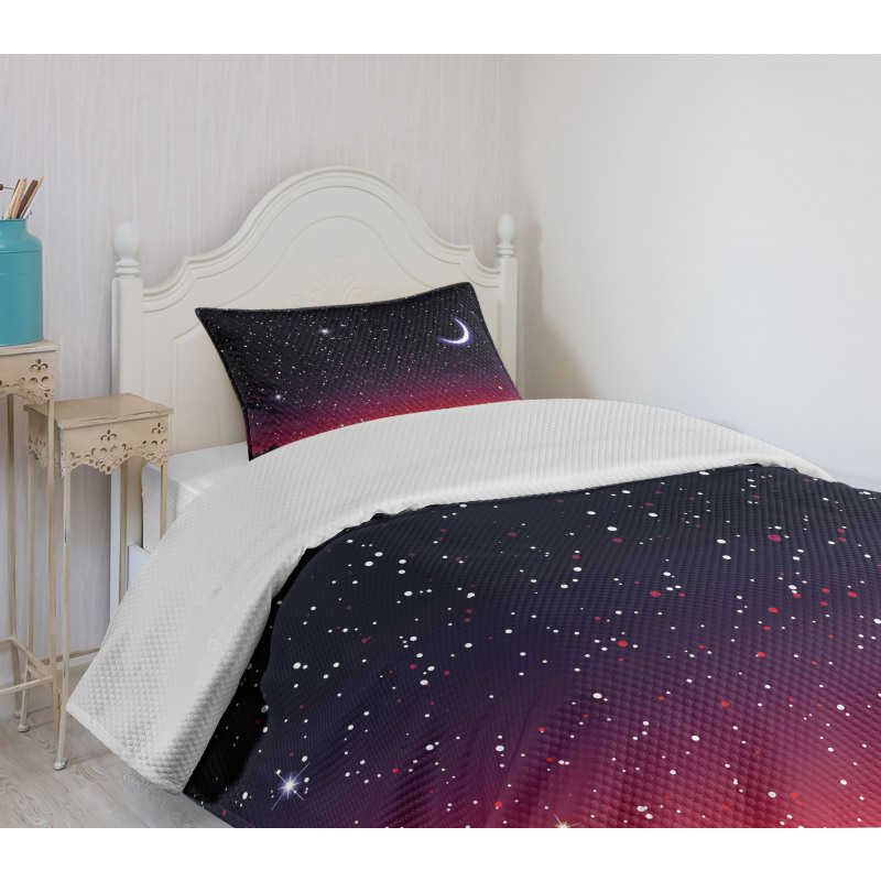 Red Sky Starry Landscape Bedspread Set