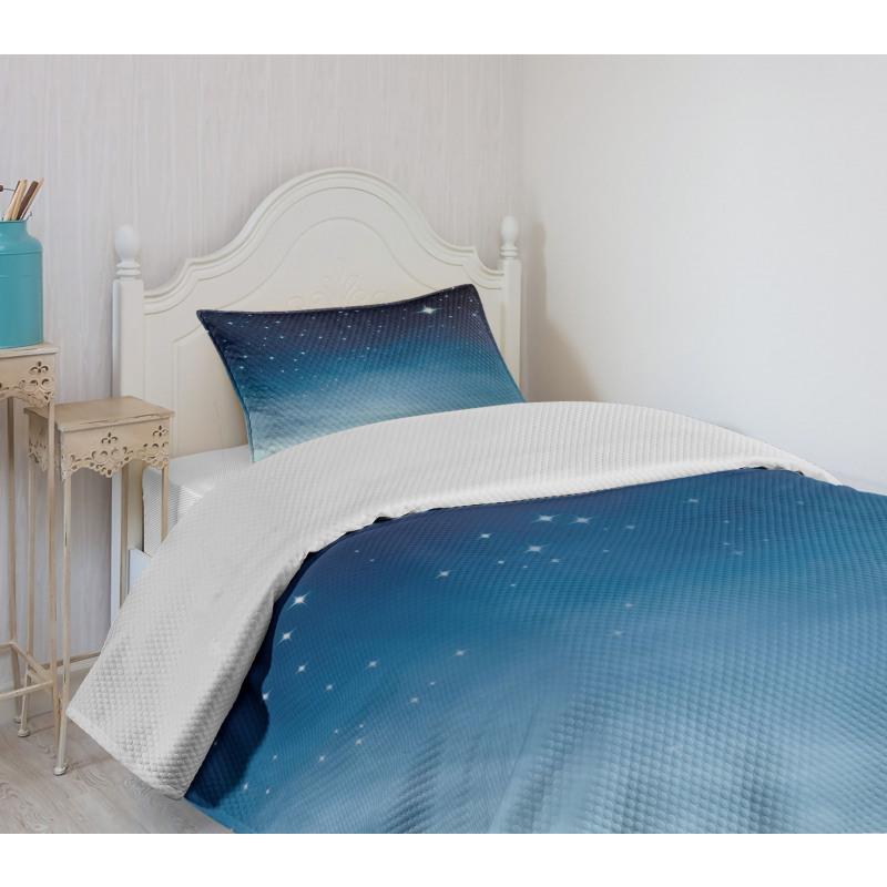 Ombre Sky Universe Cosmos Bedspread Set