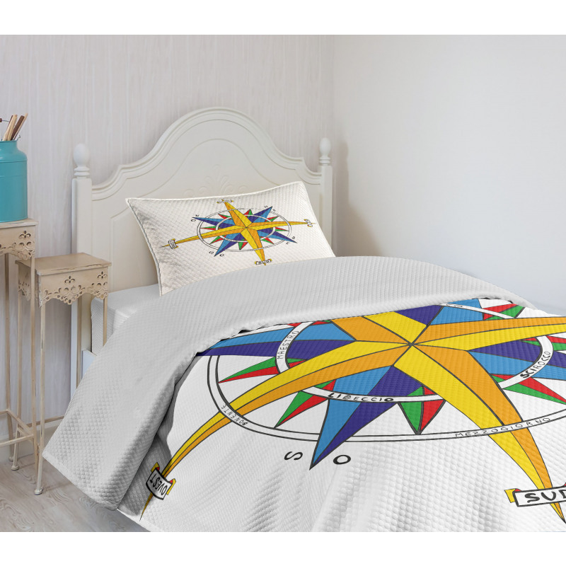 Colorful Marine Life Bedspread Set