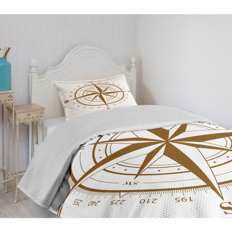 Brown Detailed Bedspread Set