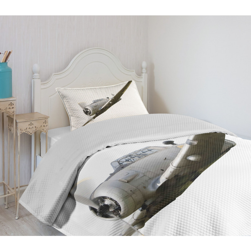 Retro Aircraft Bedspread Set