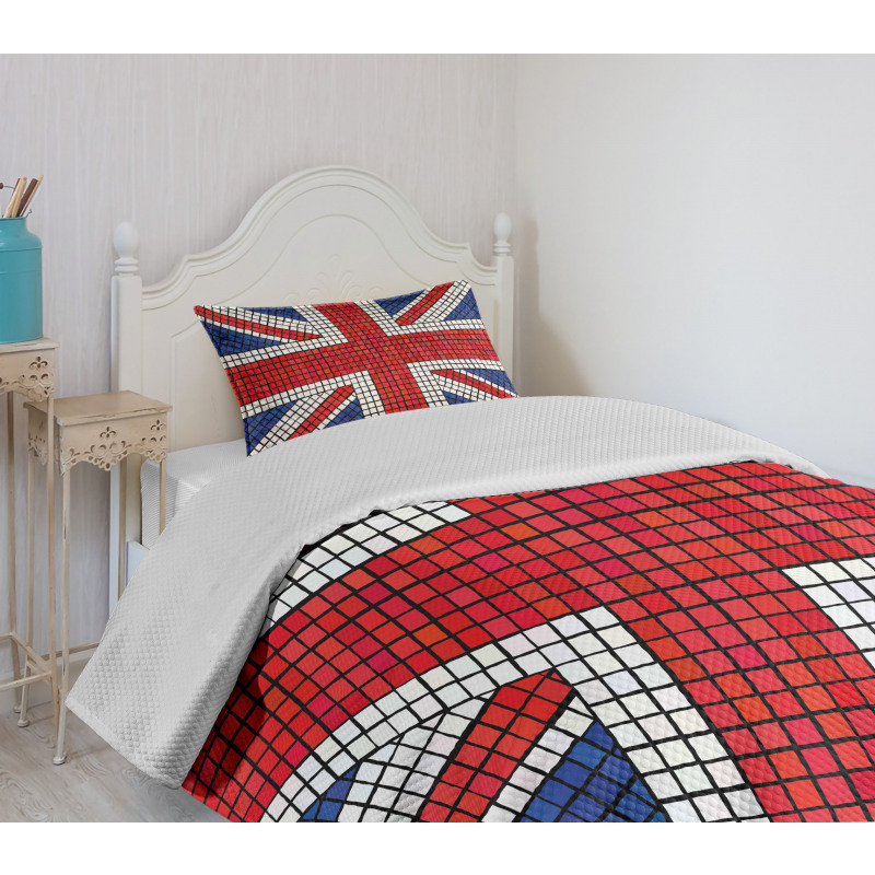 Mosaic British Flag Bedspread Set