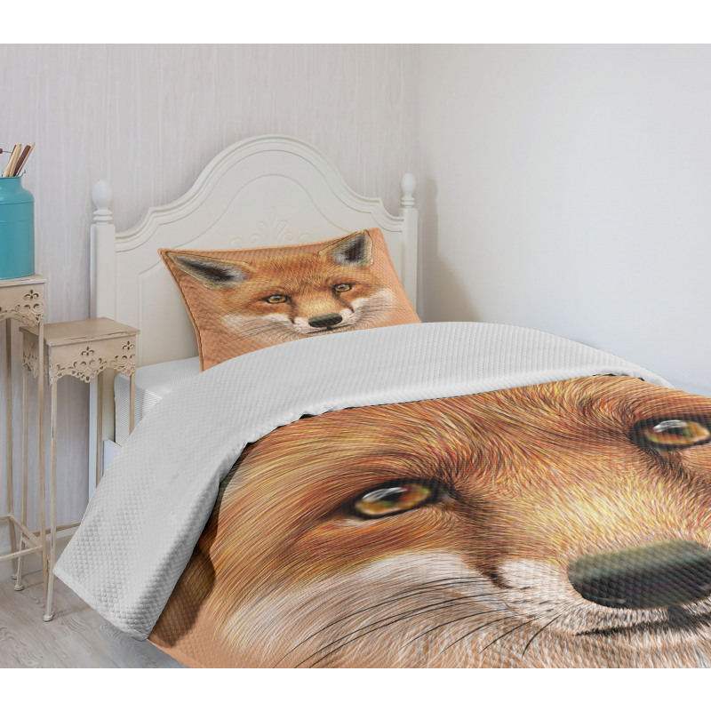 Fluffy Face Forest Bedspread Set