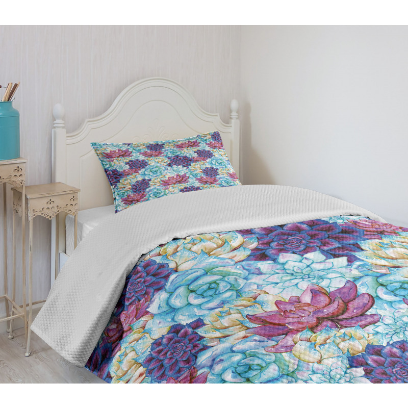 Flowers Bohemian Bedspread Set