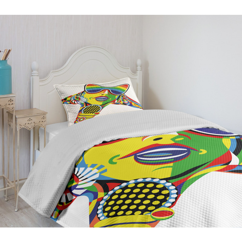 Rainbow Color Art Bedspread Set