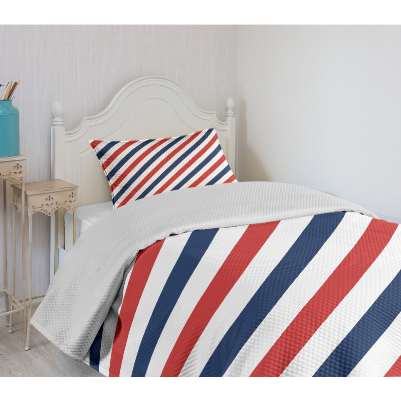 Diagonal Retro Bedspread Set