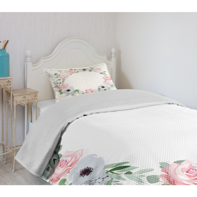 Delicate Leaves Bedspread Set