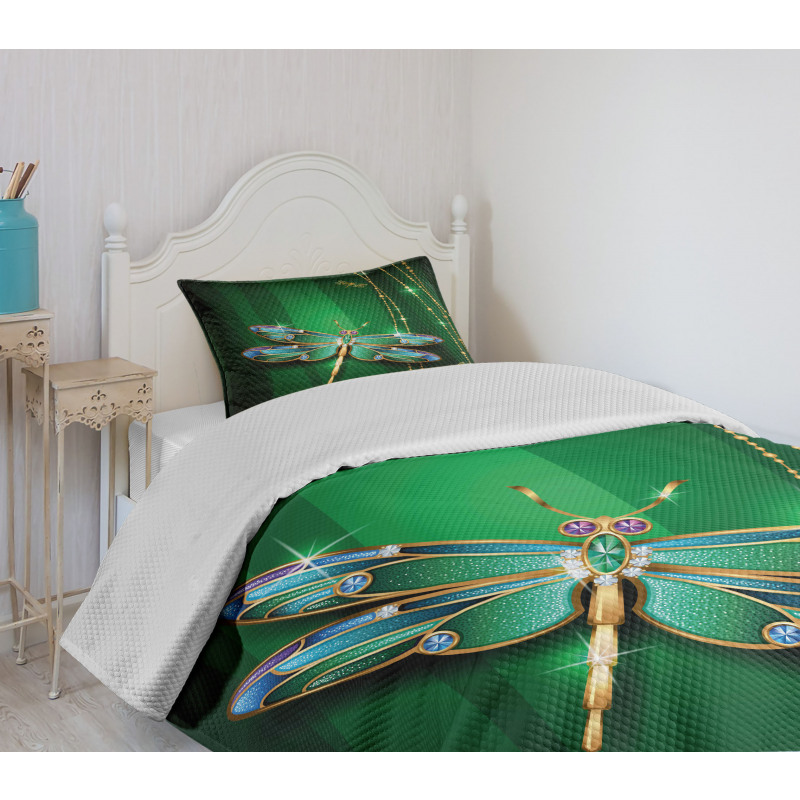 Vivid Gemstone Bedspread Set