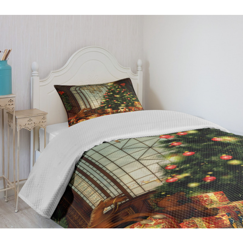 Xmas Tree Bedspread Set