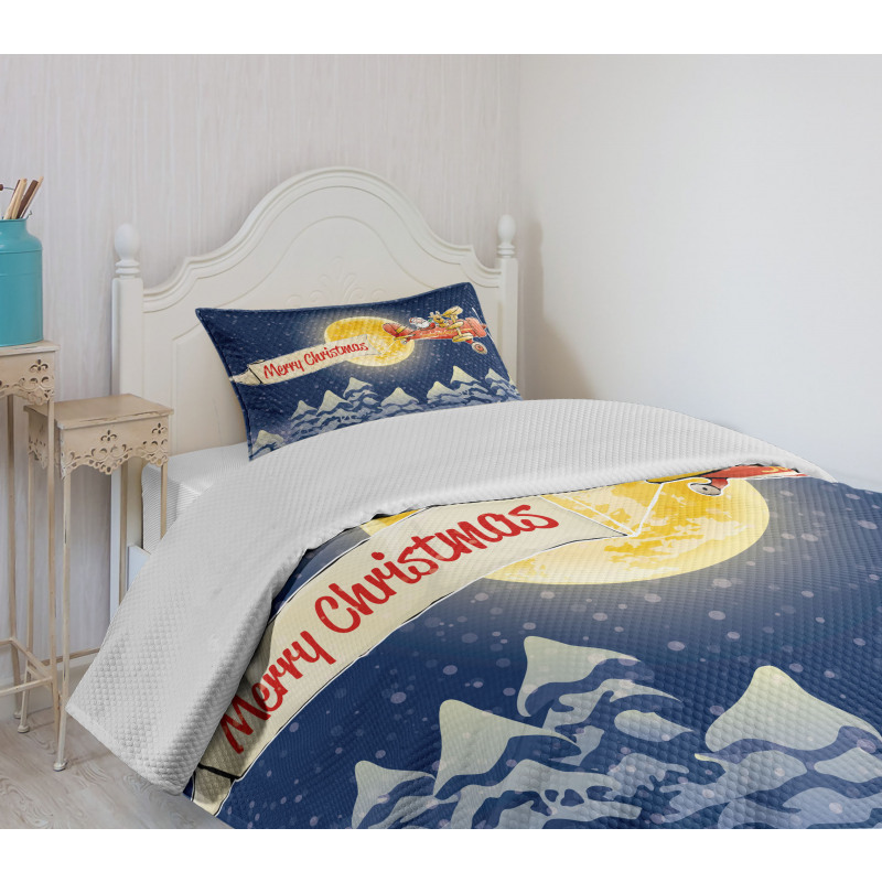 Santa Claus Airline Bedspread Set