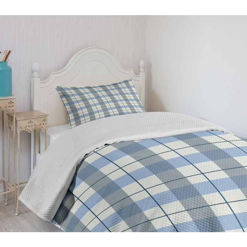 Scottish Tartan Plaid Bedspread Set