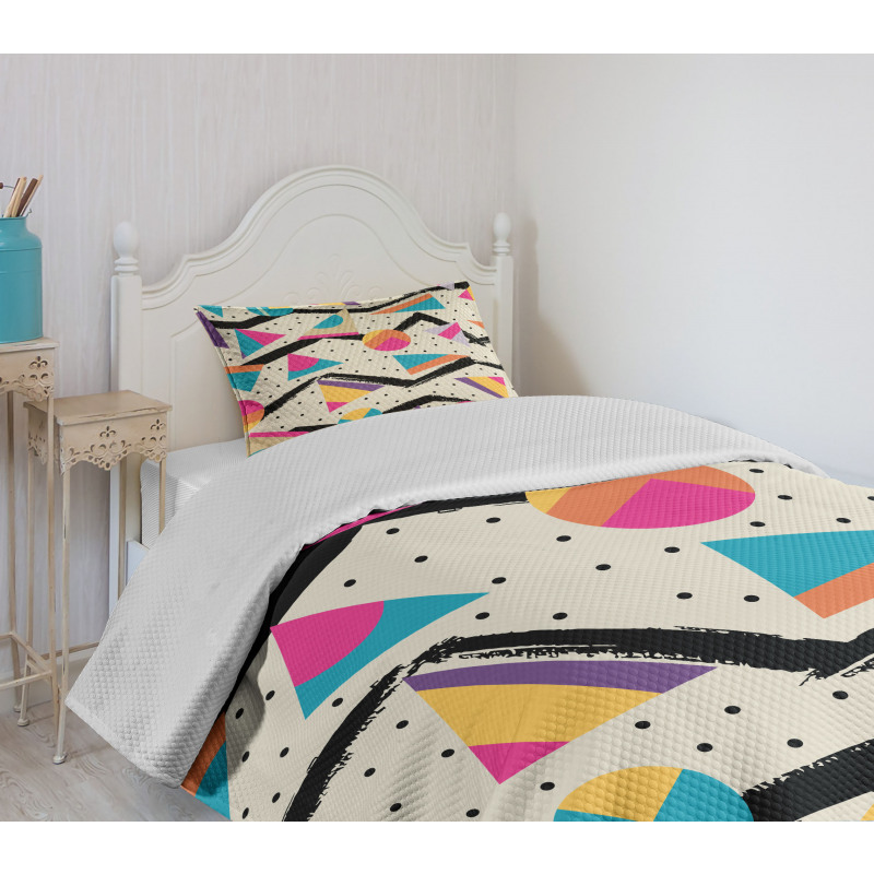 80s Funky Memphis Fashion Bedspread Set