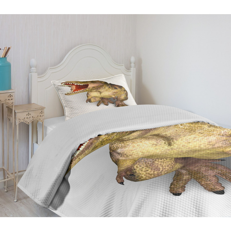 Roaring Vivid T-Rex Bedspread Set